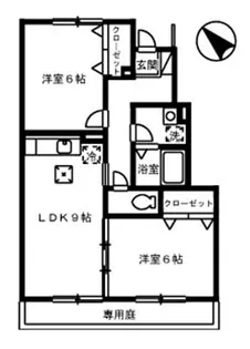 ウェルス17【102号室】の間取り