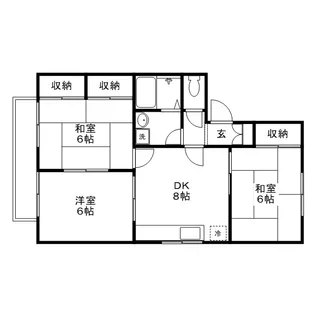 クレエルK A棟【101号室】の間取り