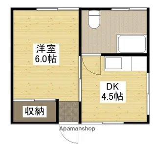 レジデンス西十日市【6階】の間取り