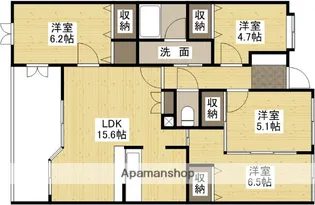 クレスト東本浦【3階】の間取り