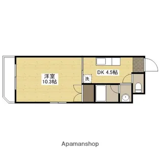 ペプリエール堺町【6階】の間取り