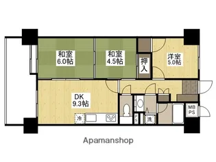 ダイアパレス小町【8階】の間取り