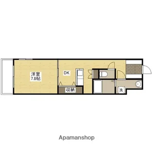 グラビスコート八丁堀【3階】の間取り
