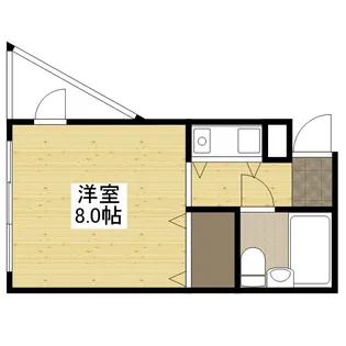 キューブ井口台【2階】の間取り