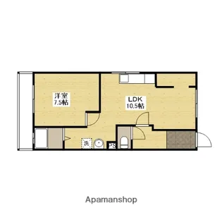 新宅第1ビル【1階】の間取り