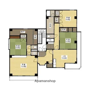 コーポ香鯉園【2階】の間取り