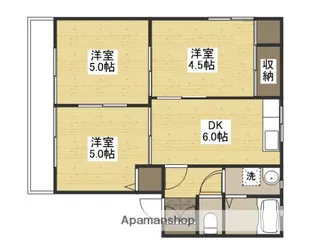 ディアス石原A棟【2階】の間取り