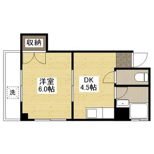 房尾本店楠木ビル【3階】の間取り