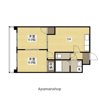 部屋ビル【2階】の間取り