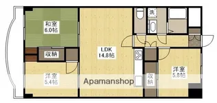ハイツ翠苑【6階】の間取り