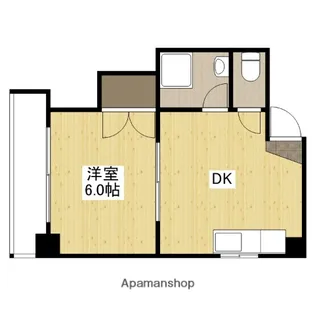1975BLDG.昭和町 (旧第2下野ビル)【4階】の間取り