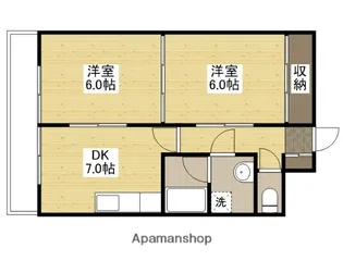 房尾本店三篠ビル【5階】の間取り