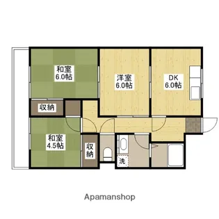 COLORS五日市【2階】の間取り