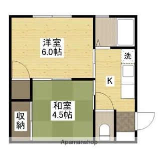 ネオセルコ西広島【2階】の間取り