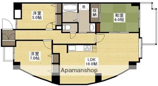 シーブリーズ東原弐番館【903号室】の間取り
