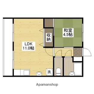 石本ビル【4階】の間取り