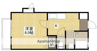広島県広島市東区矢賀3丁目【アパート】の間取り