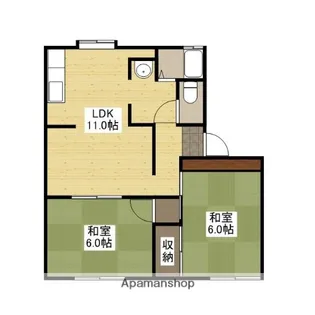 光タウニー【1階】の間取り