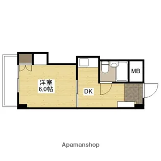 中広ハウス【3階】の間取り