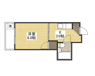 コーポラス・ナガイ【5階】の間取り