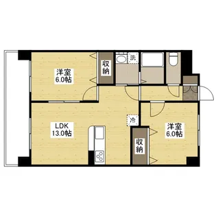 JRBハイツ高陽【3階】の間取り