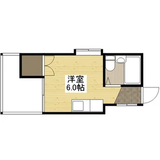 PETIT PAS観音【5階】の間取り