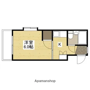 PETIT PAS観音【3階】の間取り