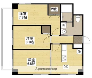 幟町シールド【9階】の間取り