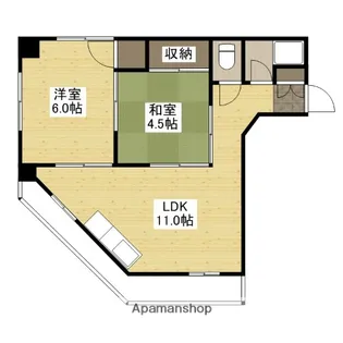 ユービル【3階】の間取り