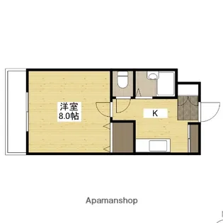 ハーシオンフルタⅢ【3階】の間取り