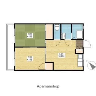 迫本マンション【1階】の間取り