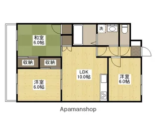 ヴィラブランシュ住田【6階】の間取り