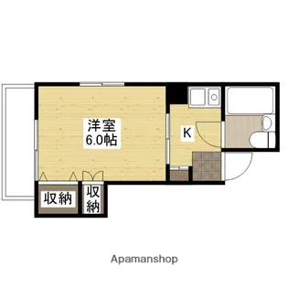 ひらた屋ハイツ【3階】の間取り