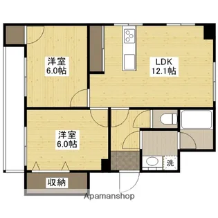 本町マンション【2階】の間取り