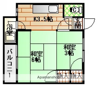 レジデンスコンフォート【3階】の間取り