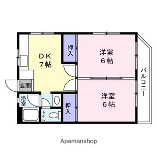 上安ビル第3【1階】の間取り
