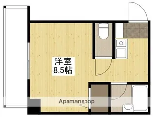 CASA東白島【2階】の間取り