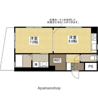 メリーアパート【1階】の間取り