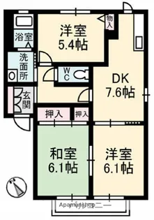 エモーション C棟【2階】の間取り