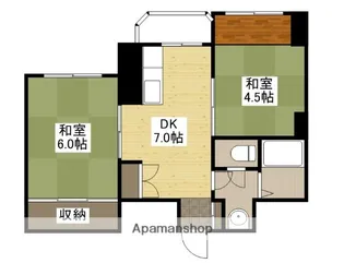 チサンマンション広島【8階】の間取り