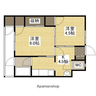 広島県広島市西区大宮1丁目【マンション】の間取り