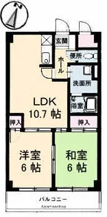 ピースマンションMI【3階】の間取り