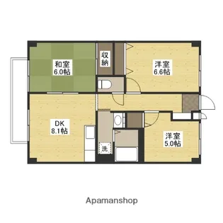 フォブール福原【2階】の間取り