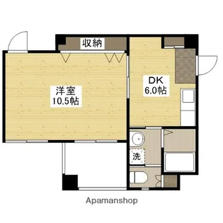 広島県広島市西区三滝町【マンション】の間取り