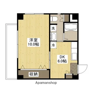 広島県広島市西区三滝町【マンション】の間取り