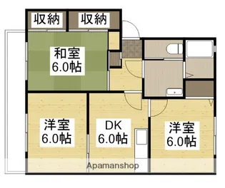 ドミール東青崎【2階】の間取り