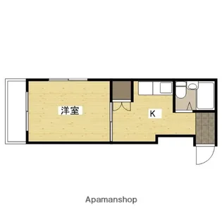 エセル三篠【3階】の間取り