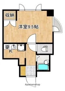 鷹野橋プリンスマンション【4階】の間取り