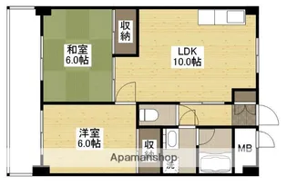 ハーシオンフルタⅡ【5階】の間取り