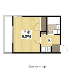 エステート中広【402号室】の間取り